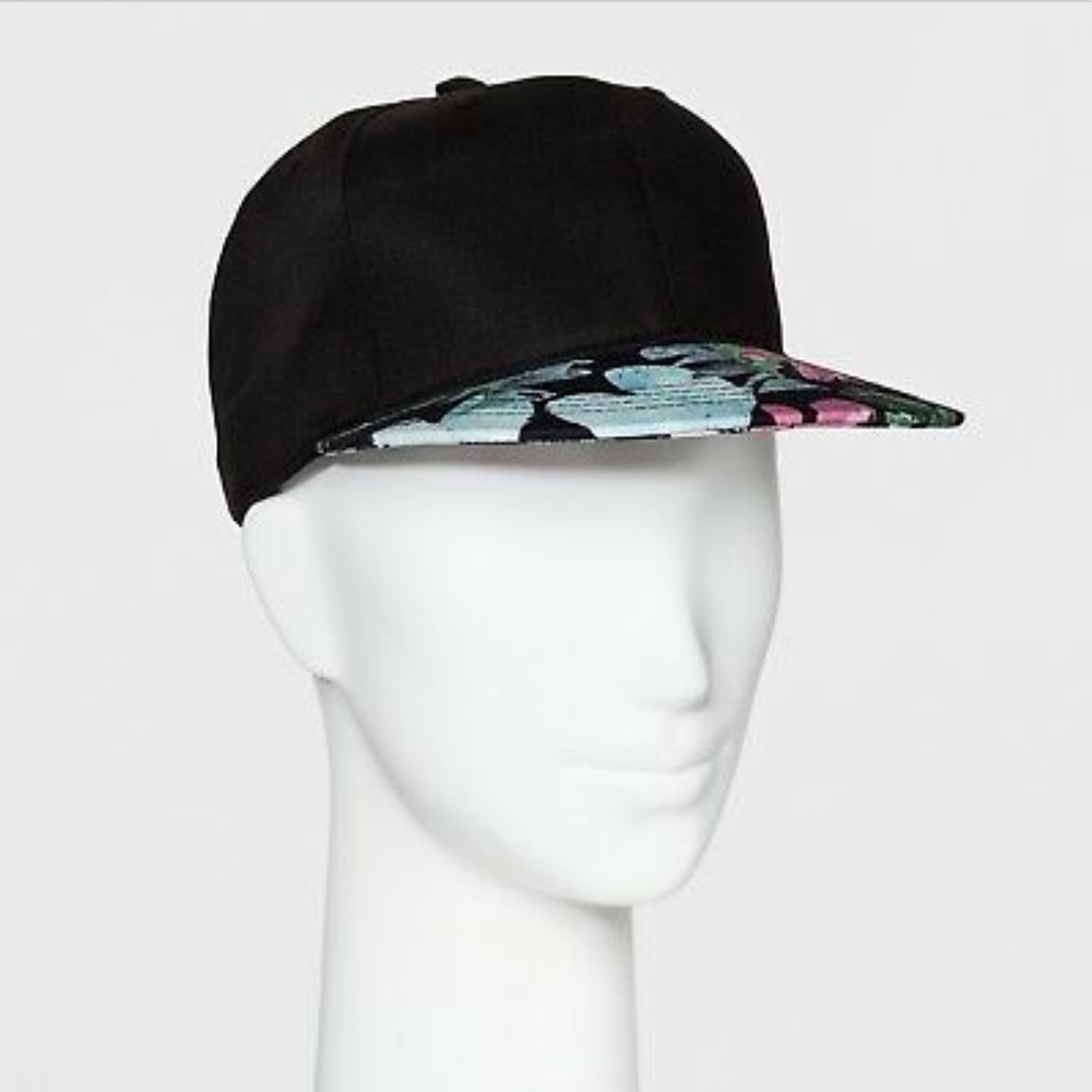 🎄 Mossimo Black Floral Tropical Baseball Hat Cap